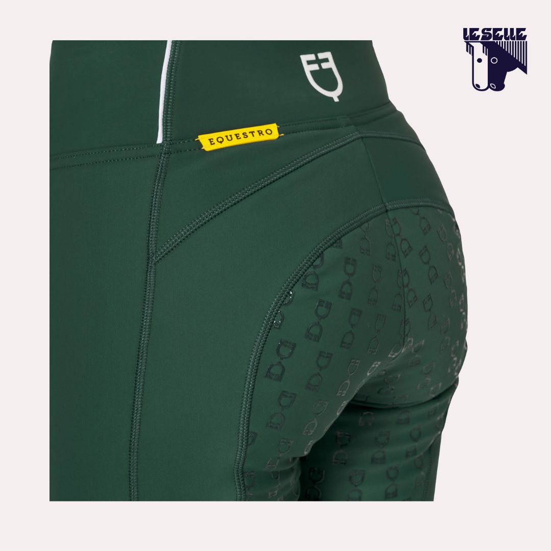 LEGGINGS EQUESTRO INVERNALI - VERDE