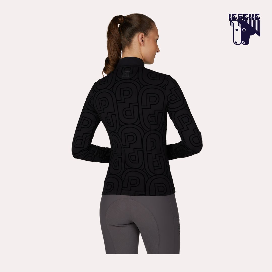 MAGLIA TERMICA PIKEUR ZIP PRINT SHIRT SELECTION - NERO
