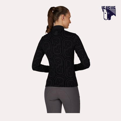 MAGLIA TERMICA PIKEUR ZIP PRINT SHIRT SELECTION - NERO