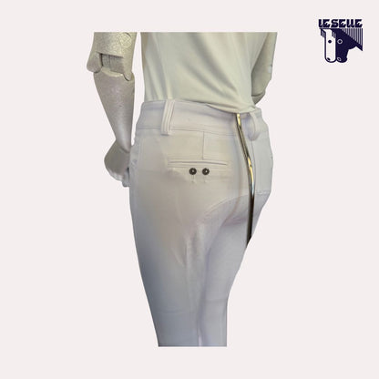PANTALONE DA GARA FULL GRIP ANNA SCARPATI - BIANCO