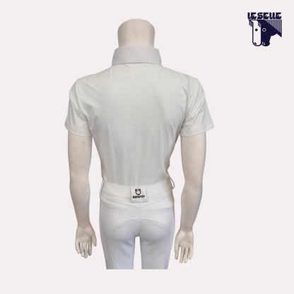 POLO ORBIT PRINT JERSEY DA CONCORSO BIMBO CAVALLERIA TOSCANA - BIANCO