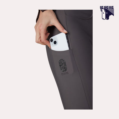 PANTALONE PIKEUR CEELINA FULL GRIP - GRIGIO