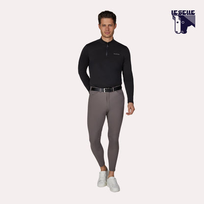 MAGLIA PIKEUR ZIP SHIRT ATHLEISURE - NERO
