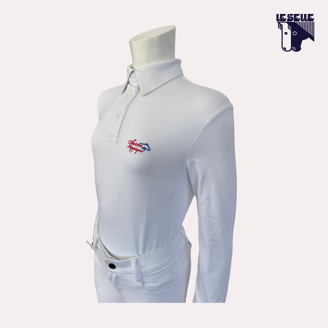 POLO DA CONCORSO BIMBO SARM HIPPIQUE - BIANCO
