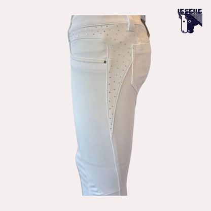 PANTALONE NADU GRIP AL GINOCCHIO ANIMO - BIANCO