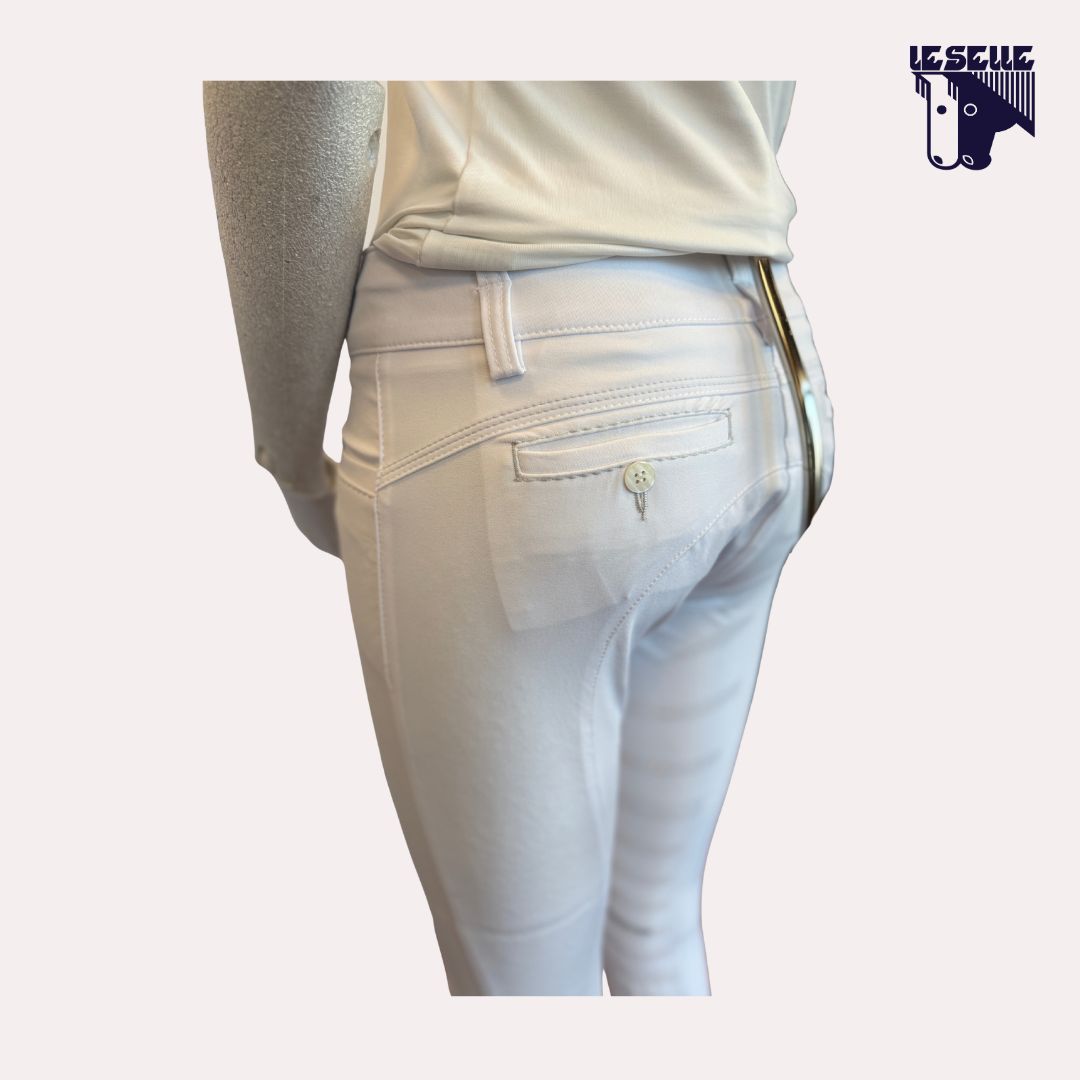 PANTALONE NISOTTA DA GARA FULL GRIP ANIMO - BIANCO