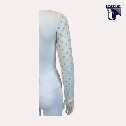 POLO MINI CT PRINT DA CONCORSO BIMBA CAVALLERIA TOSCANA - BIANCO
