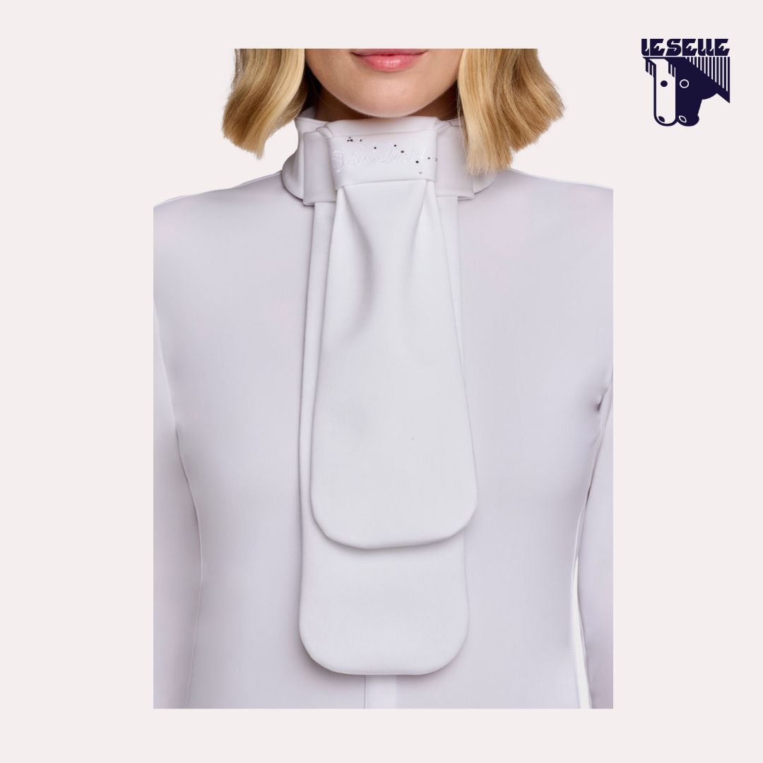 PLASTRON FLORAL SAMSHIELD - BIANCO