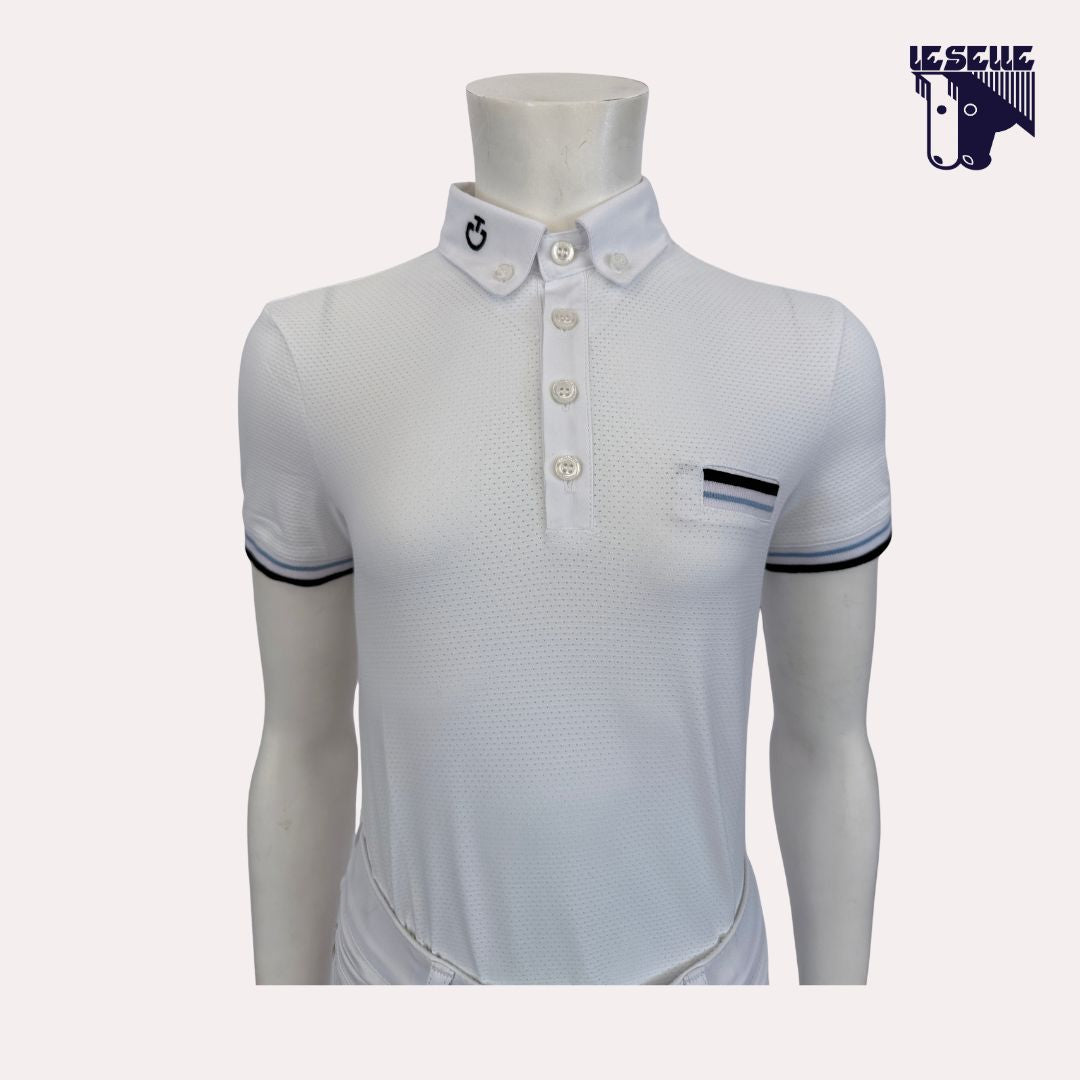 POLO TECH NET DA CONCORSO BIMBO CAVALLERIA TOSCANA - BIANCO