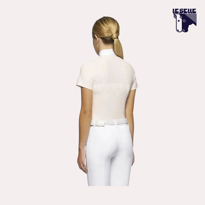 POLO RACING STRIPE DA CONCORSO BIMBA CAVALLERIA TOSCANA - ROSA