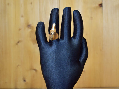 ANELLO BRONZO CAVALLO ARABO DIPINTO