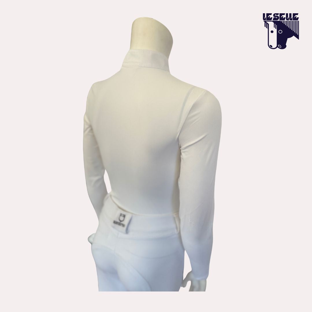 POLO MINI ORBIT PRINT JERSEY DA CONCORSO BIMBA CAVALLERIA TOSCANA - BIANCO