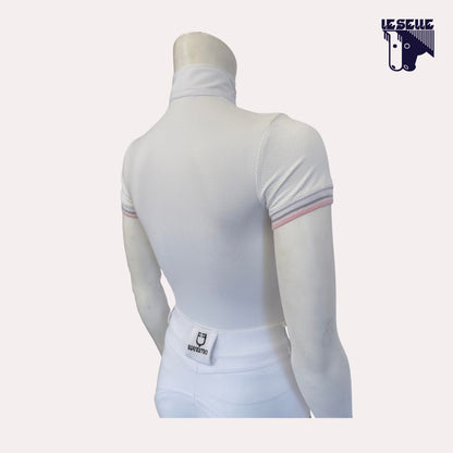 POLO DA CONCORSO BIMBA CAVALLERIA TOSCANA - BIANCO