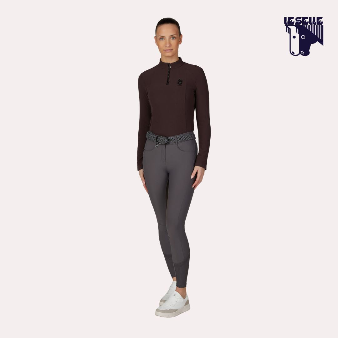 PANTALONE PIKEUR CEELINA FULL GRIP - GRIGIO
