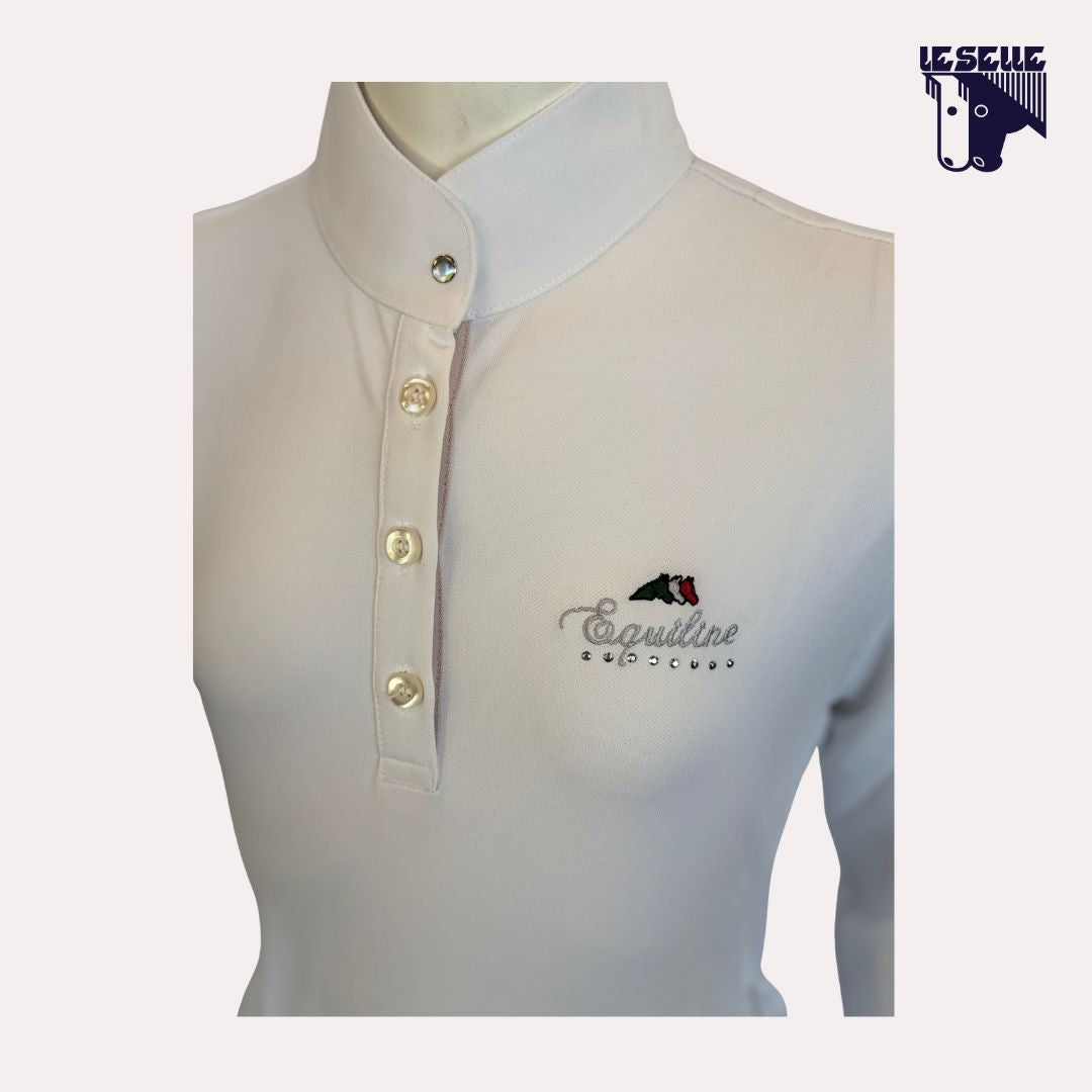 POLO ERIKA DA CONCORSO BIMBA EQUILINE - BIANCO