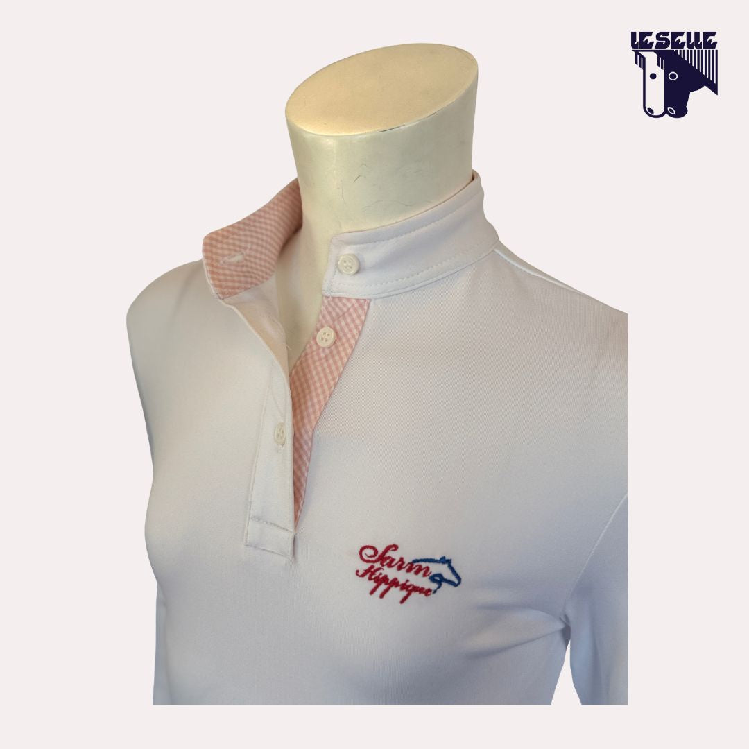 POLO DA CONCORSO BIMBA SARM HIPPIQUE - BIANCO