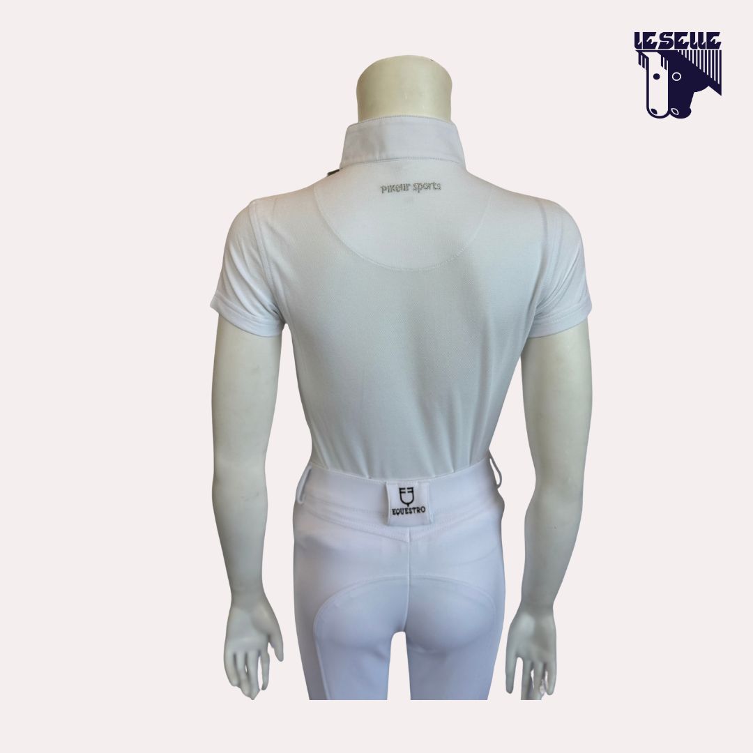 POLO TURNIER DA CONCORSO BIMBA PIKEUR - BIANCO