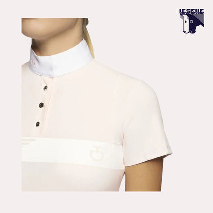 POLO RACING STRIPE DA CONCORSO BIMBA CAVALLERIA TOSCANA - ROSA