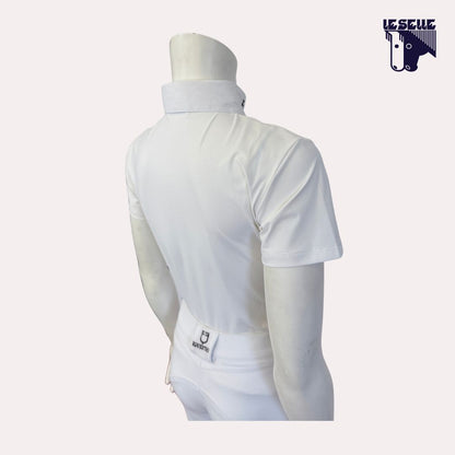 POLO ORBIT PRINT JERSEY DA CONCORSO BIMBO CAVALLERIA TOSCANA - BIANCO