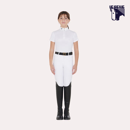 POLO LUSINEH DA CONCORSO BIMBA EQUESTRO - BIANCO