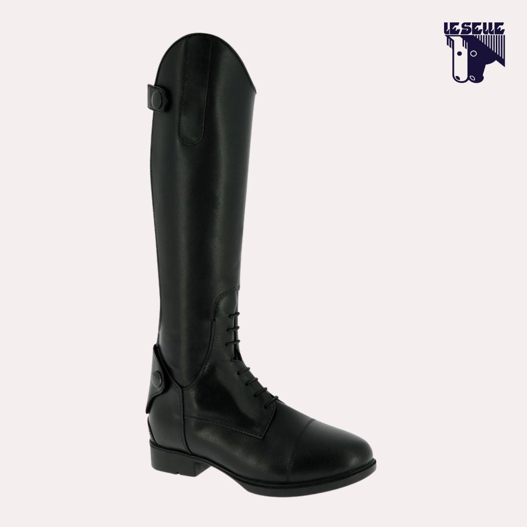 STIVALI PER BAMBINO IN PELLE EQUITHEME - NERO