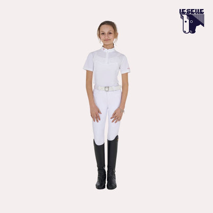 POLO DA CONCORSO BIMBA EQUESTRO - BIANCO