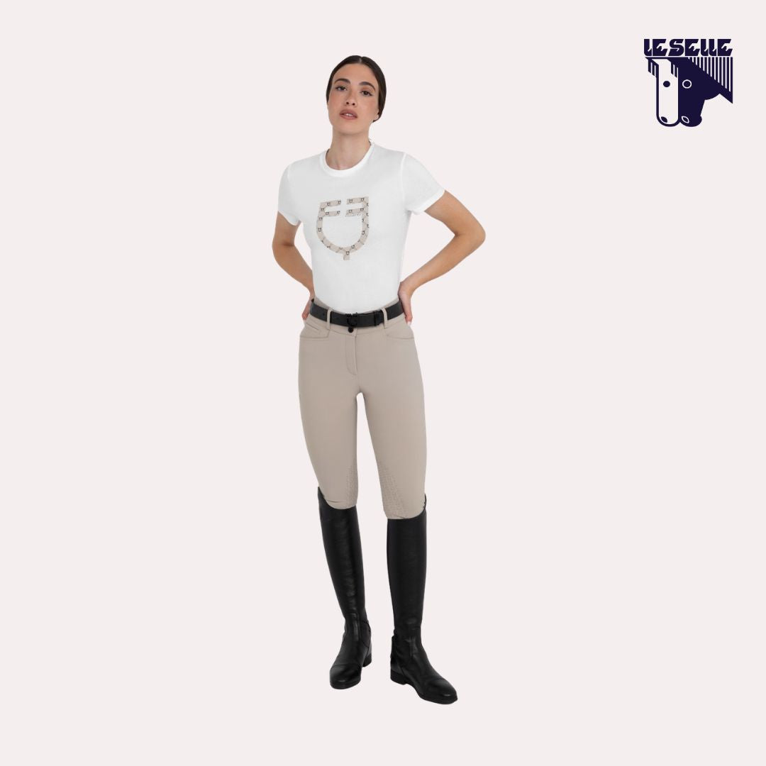 PANTALONI GRIP AL GINOCCHIO EQUESTRO - BEIGE