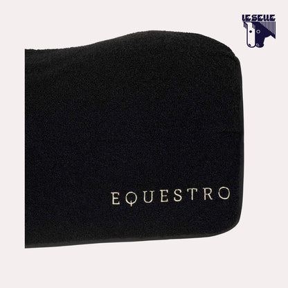 COPERTA DA BOX IN PILE TEDDY EQUESTRO - NERO