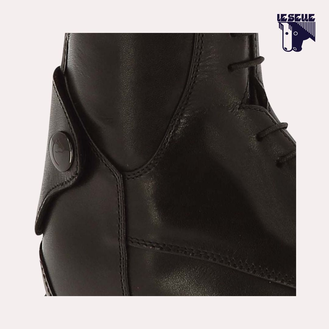 STIVALI PER BAMBINO IN PELLE EQUITHEME - NERO