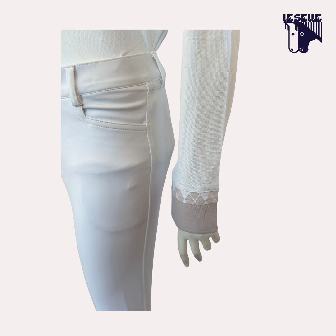 POLO ERIKA DA CONCORSO BIMBA EQUILINE - BIANCO