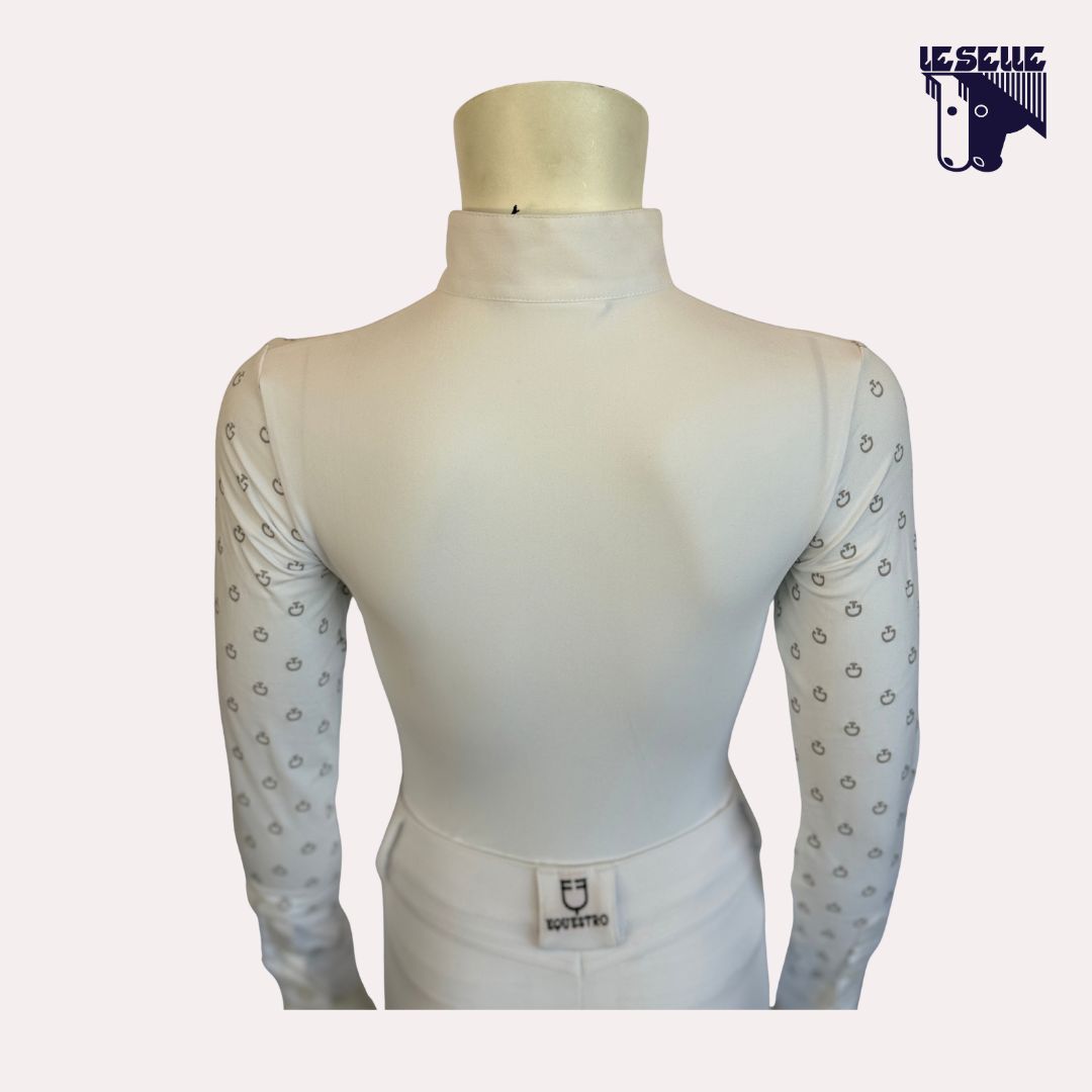 POLO MINI CT PRINT DA CONCORSO BIMBA CAVALLERIA TOSCANA - BIANCO
