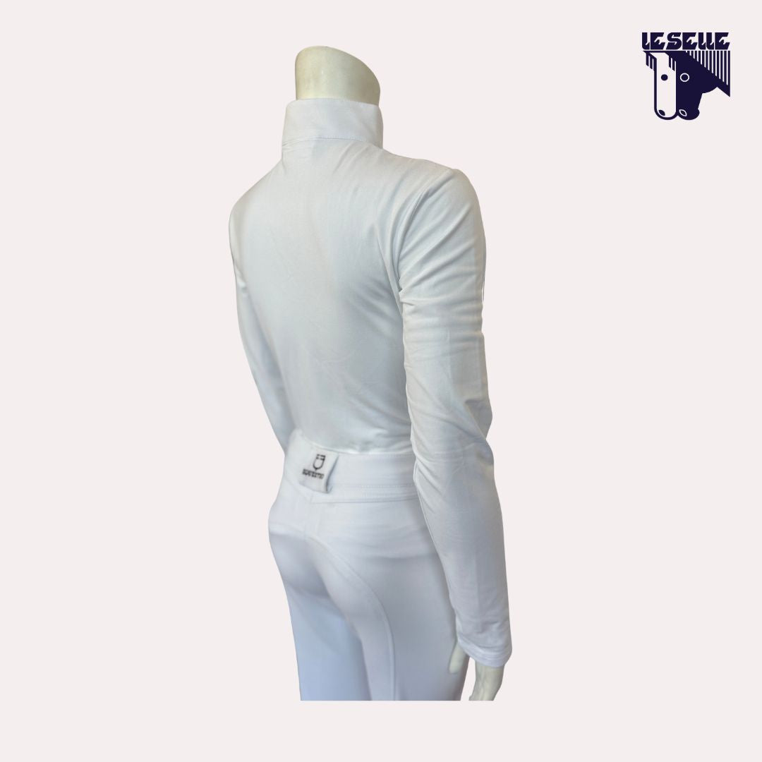 POLO PHASES JERSEY BIMBA DA CONCORSO CAVALLERIA TOSCANA - BIANCO