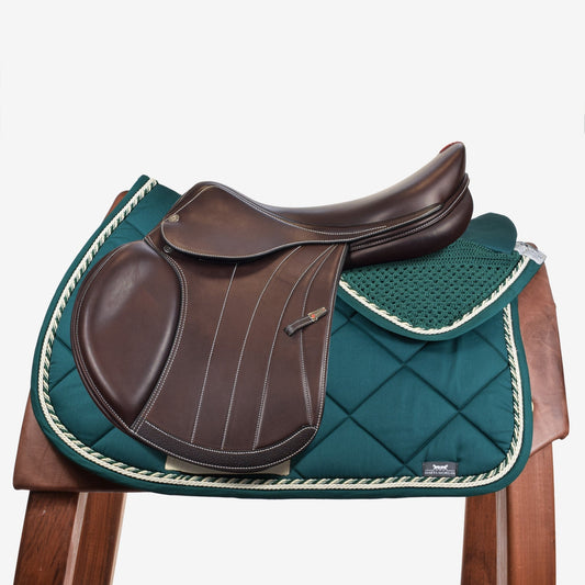 MARTA MORGAN SADDLE PAD AND HOOD - GREEN