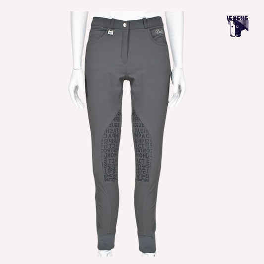 PANTALONI DONNA EQUESTRO XENI - GRIGIO