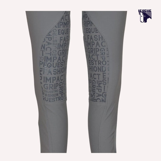 PANTALONI DONNA EQUESTRO XENI - GRIGIO