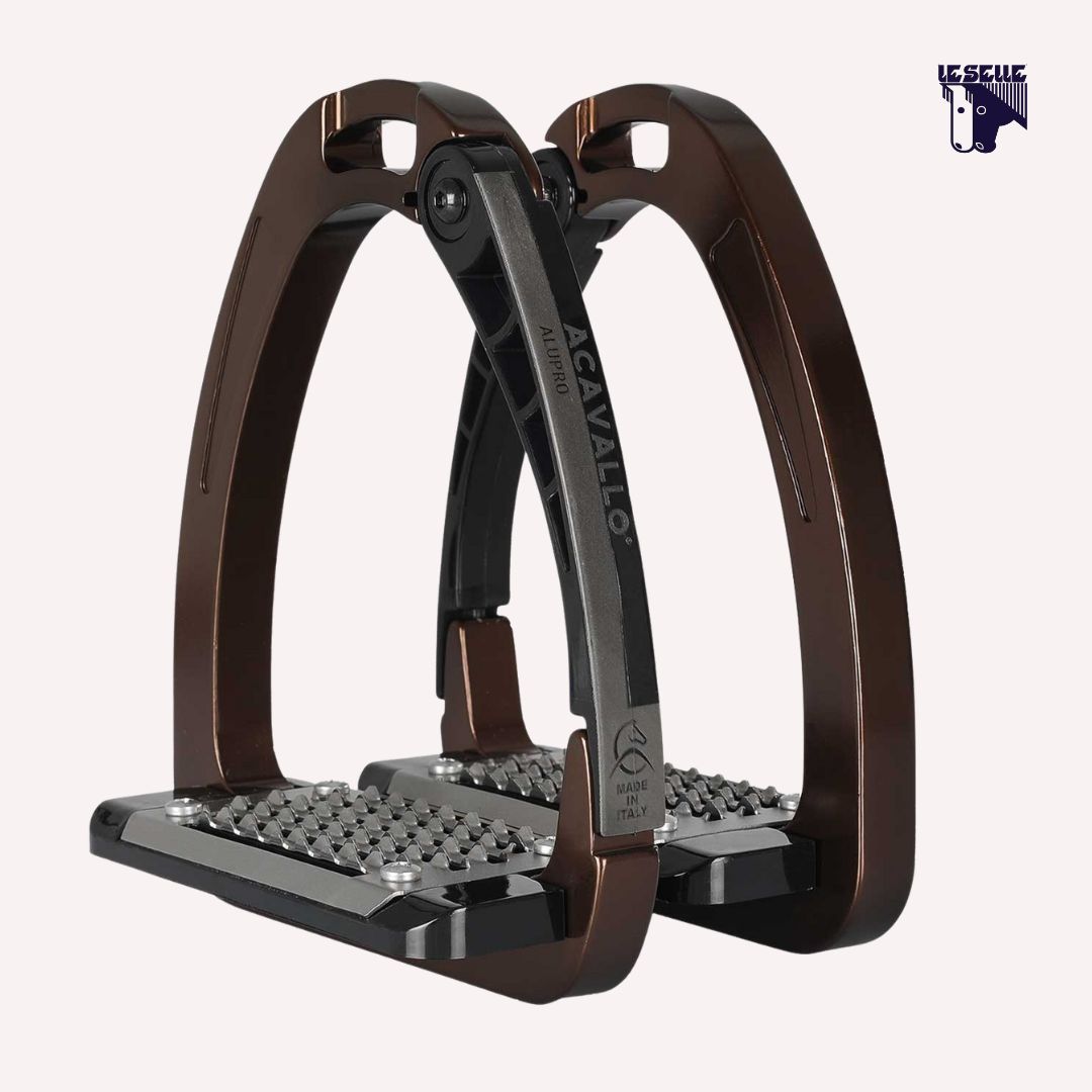 ALUPRO OUTLET ACAVALLO STIRRUPS - BROWN