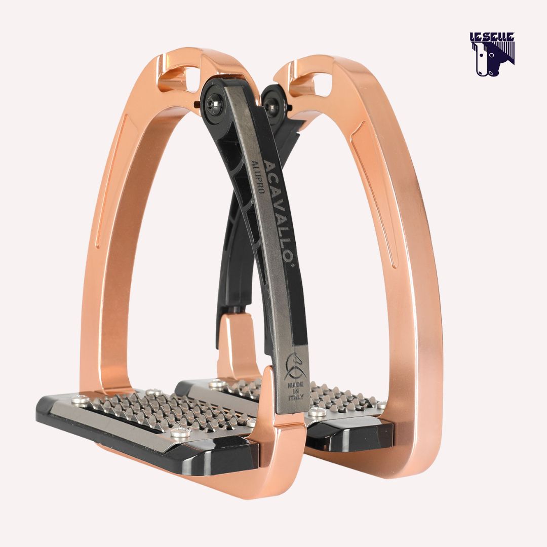 ALUPRO OUTLET ACAVALLO STIRRUPS - ROSEGOLD