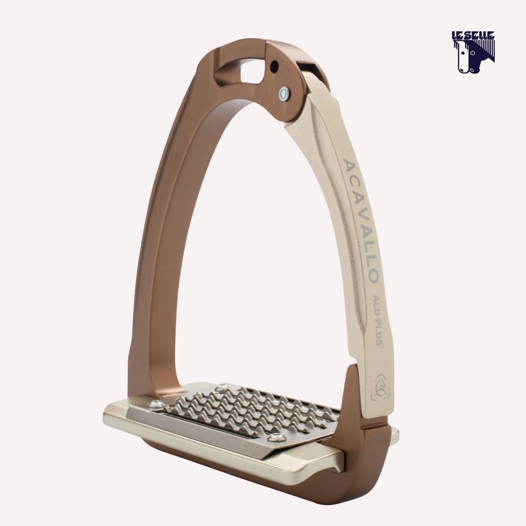ACAVALLO ALUPLUS 2.0 STIRRUPS - GOLDEN BROWN
