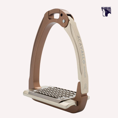 ACAVALLO ALUPLUS 2.0 STIRRUPS - GOLDEN BROWN