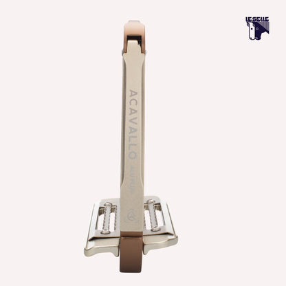 ACAVALLO ALUPLUS 2.0 STIRRUPS - GOLDEN BROWN