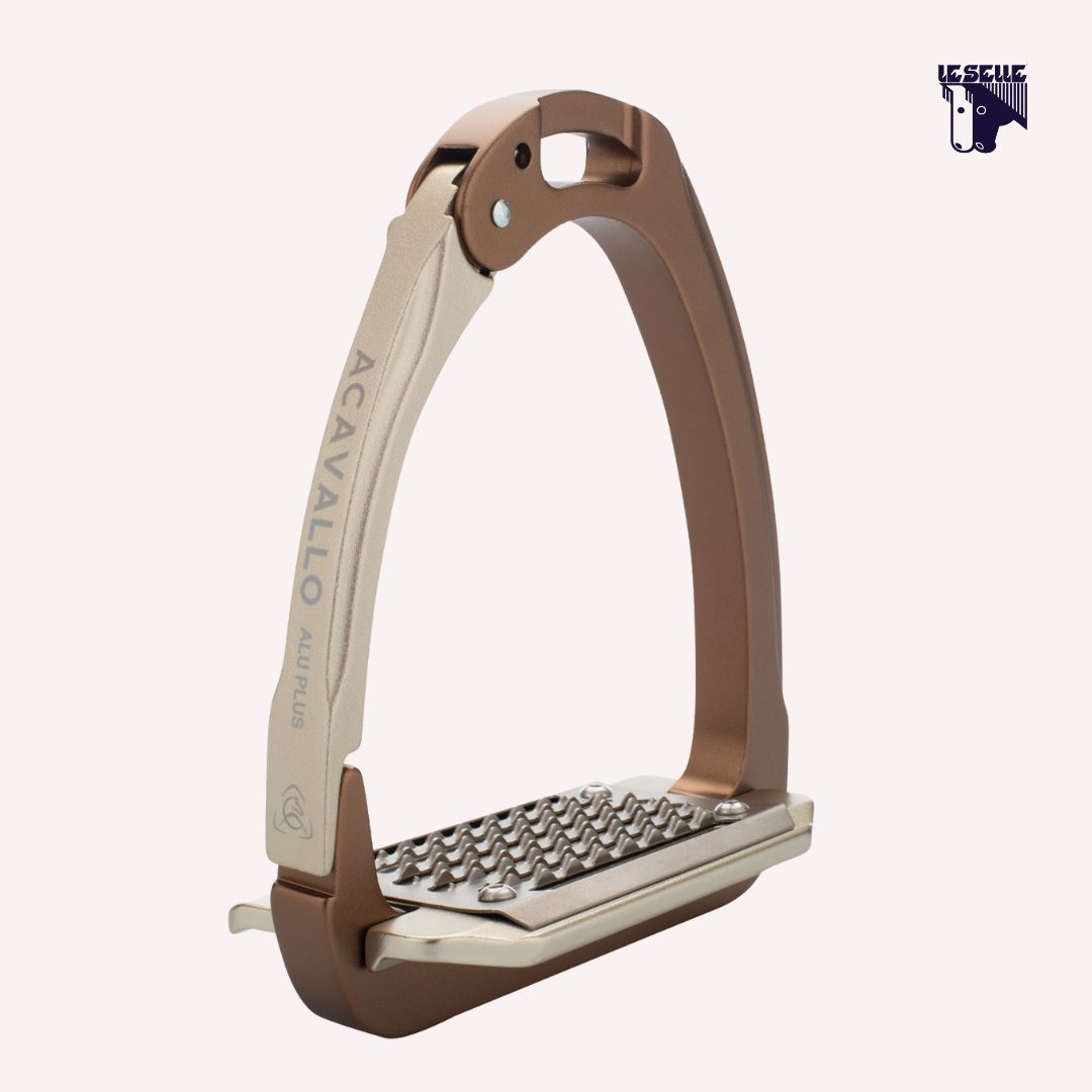 ACAVALLO ALUPLUS 2.0 STIRRUPS - GOLDEN BROWN