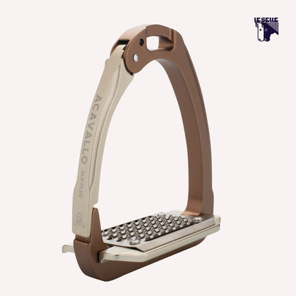 ACAVALLO ALUPLUS 2.0 STIRRUPS - GOLDEN BROWN
