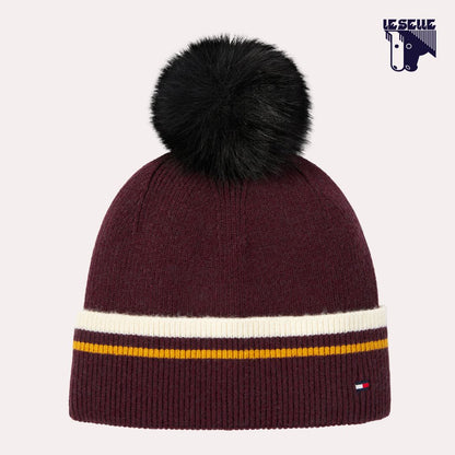 BERRETTO E SCIARPA TOMMY HILFIGER VANDERBILT - DEEP BURGUNDY