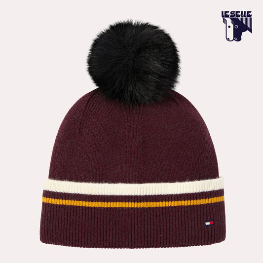 BERRETTO TOMMY HILFIGER DEAN - DEEP BURGUNDY