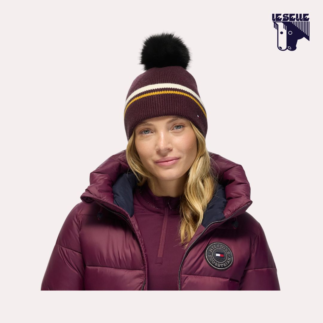 BERRETTO TOMMY HILFIGER DEAN - DEEP BURGUNDY