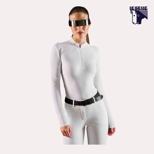 POLO CONCORSO EQUESTRO RIDERTECHNOLOGY - BIANCO