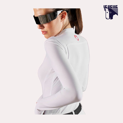 POLO CONCORSO EQUESTRO RIDERTECHNOLOGY - BIANCO