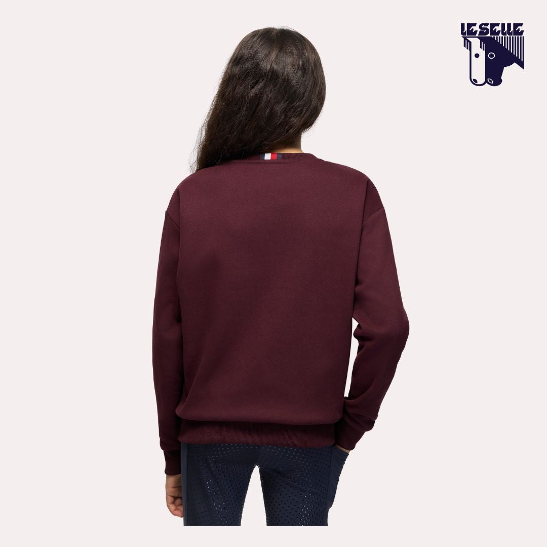 FELPA TOMMY HILFIGER CAMPUS - DEEP BURGUNDY