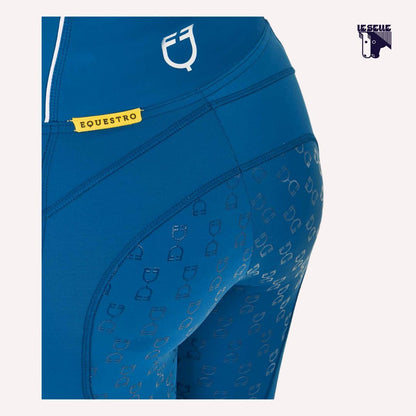 LEGGINGS EQUESTRO - BLUE CORAL
