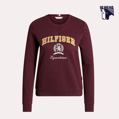 FELPA TOMMY HILFIGER CAMPUS - BORDEAUX